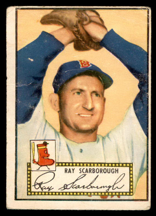 1952 Topps Baseball #043 Ray Scarborough Red Sox GD-VG Red 558632