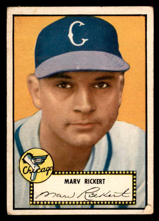 1952 Topps Baseball #050 Marv Rickert White Sox VG Black 558643