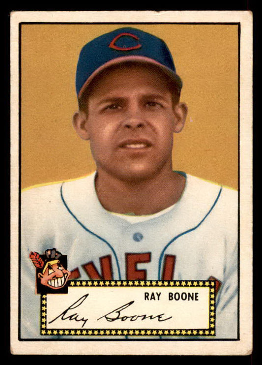 1952 Topps Baseball #055 Ray Boone Indians VG Black 558648