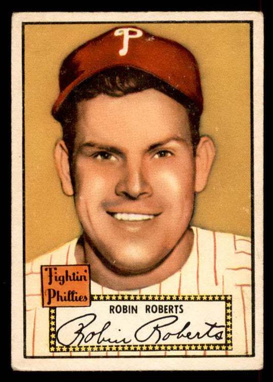 1952 Topps Baseball #059 Robin Roberts Phillies VG-EX Red 558650