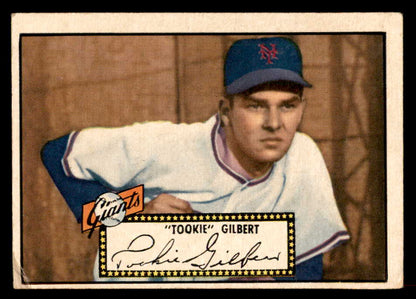 1952 Topps Baseball #061 Tookie Gilbert Giants VG Black 558652