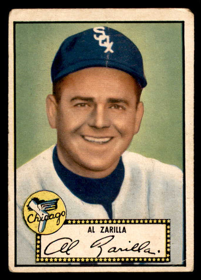 1952 Topps Baseball #070 Al Zarilla White Sox GD-VG Black 558661