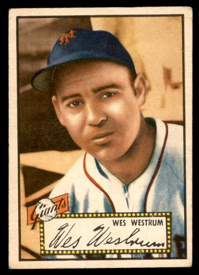 1952 Topps Baseball #075 Wes Westrum Giants GD-VG Red 558666