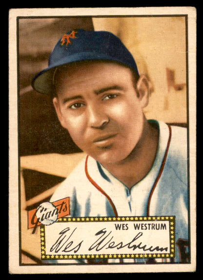 1952 Topps Baseball #075 Wes Westrum Giants GD-VG Red 558666