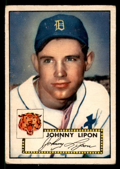1952 Topps Baseball #089 Johnny Lipon Tigers GD-VG 558682