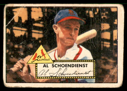 1952 Topps Baseball #091 Red Schoendienst Cardinals Good 558683