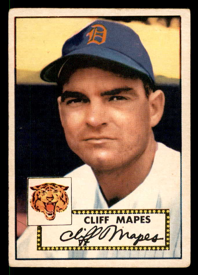 1952 Topps Baseball #103 Cliff Mapes Tigers VG-EX 558699