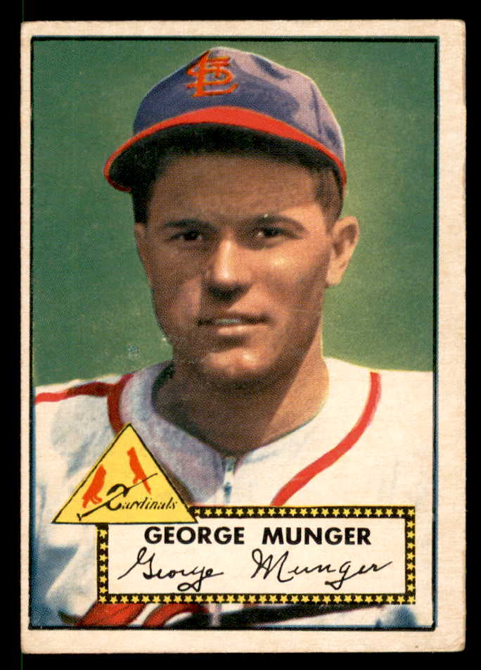 1952 Topps Baseball #115 George Munger Cardinals VG 558710