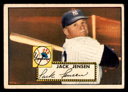 1952 Topps Baseball #122 Jackie Jensen Yankees Good ink back 558716