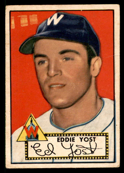 1952 Topps Baseball #123 Eddie Yost Senators VG 558719