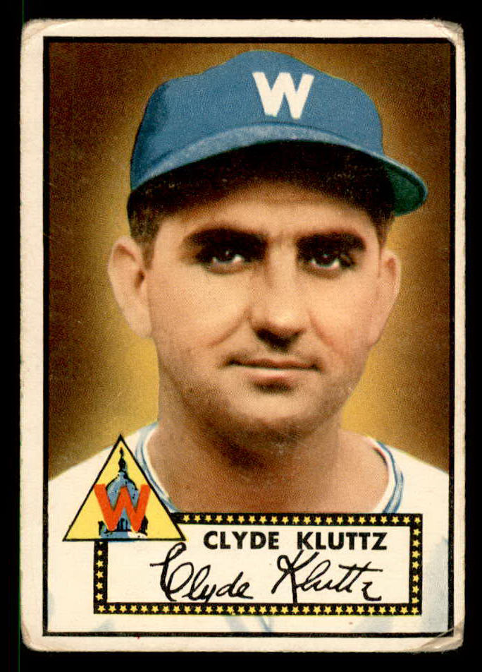 1952 Topps Baseball #132 Clyde Kluttz Senators GD-VG 558727