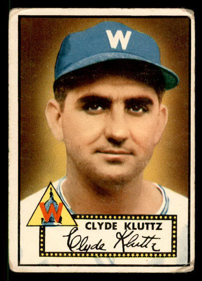 1952 Topps Baseball #132 Clyde Kluttz Senators GD-VG 558727