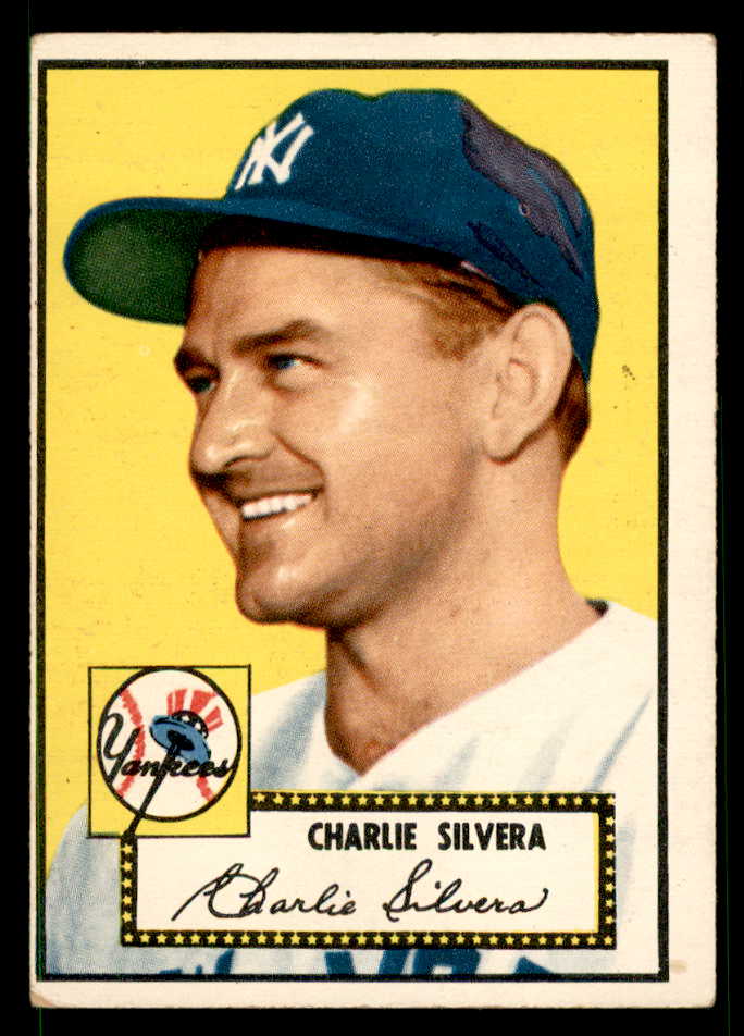 1952 Topps Baseball #168 Charlie Silvera Yankees VG 558765