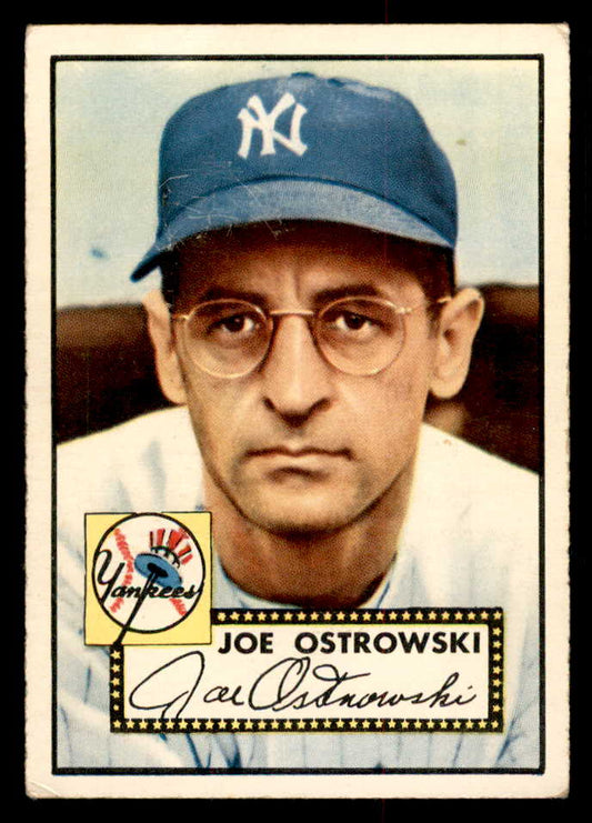 1952 Topps Baseball #206 Joe Ostrowski Yankees VG 558797