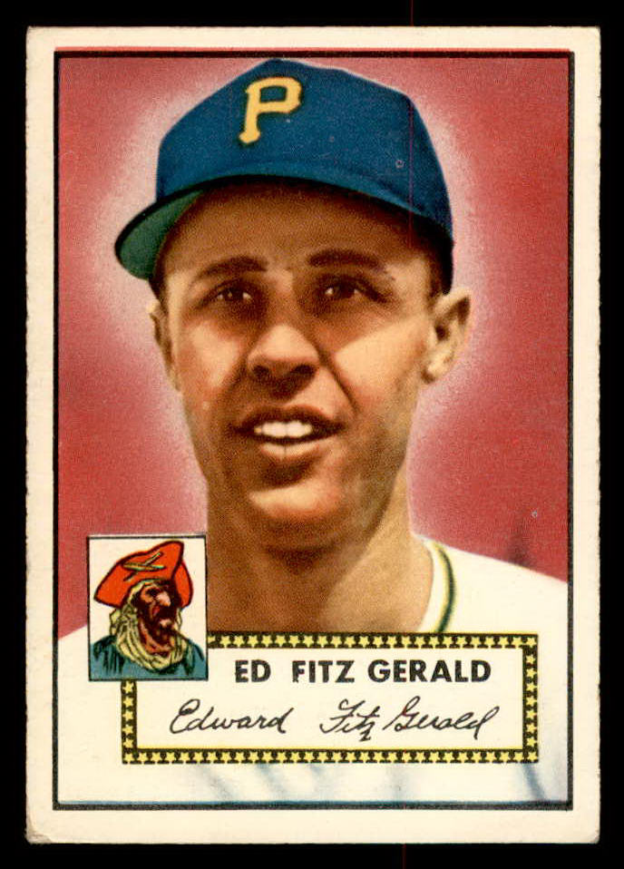 1952 Topps Baseball #236 Ed Fitzgerald Pirates VG 558835