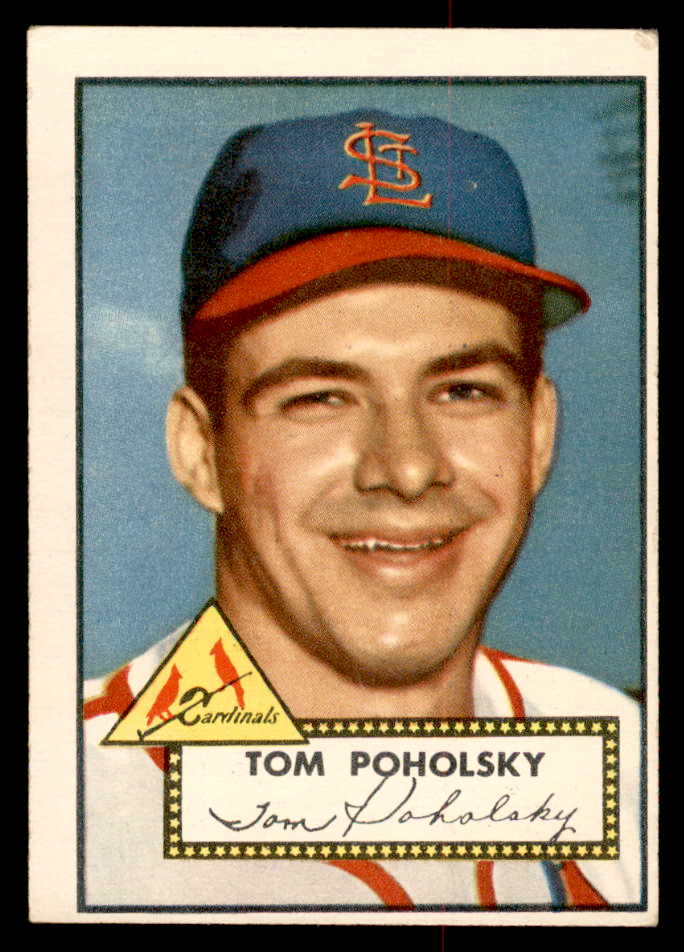 1952 Topps Baseball #242 Tom Poholsky Cardinals VG 558844