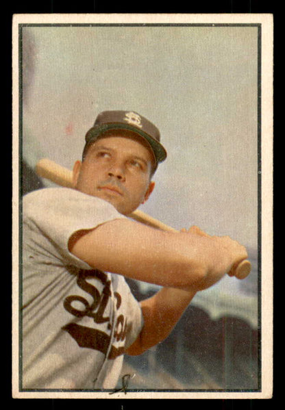1953 Bowman Color Baseball #002 Vic Wertz Browns EX-MT 558873
