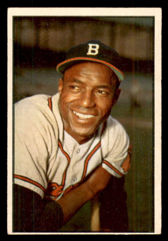 1953 Bowman Color Baseball #003 Sam Jethroe Braves EX-MT 558875