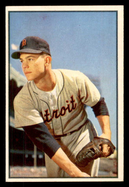 1953 Bowman Color Baseball #004 Art Houtteman Tigers EX-MT 558877