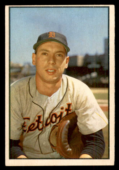1953 Bowman Color Baseball #006 Joe Ginsberg Tigers EX 558880