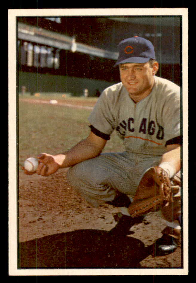1953 Bowman Color Baseball #007 Harry Chiti Cubs EX-MT 558881