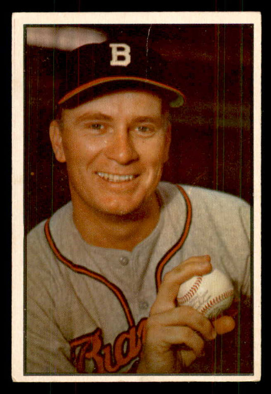 1953 Bowman Color Baseball #037 Jim Wilson Braves VG 558904