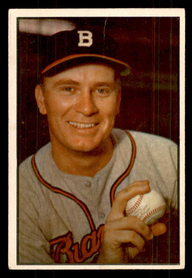 1953 Bowman Color Baseball #037 Jim Wilson Braves VG 558904