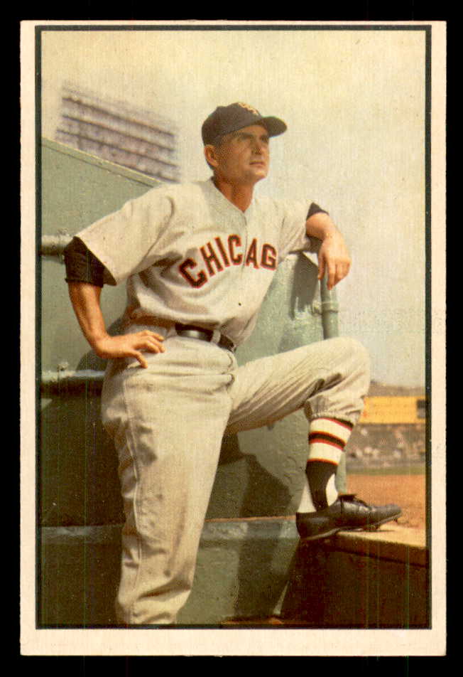 1953 Bowman Color Baseball #039 Paul Richards White Sox EX 558907