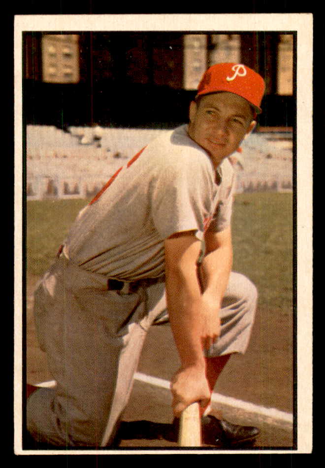 1953 Bowman Color Baseball #067 Mel Clark Phillies EX-MT 558925