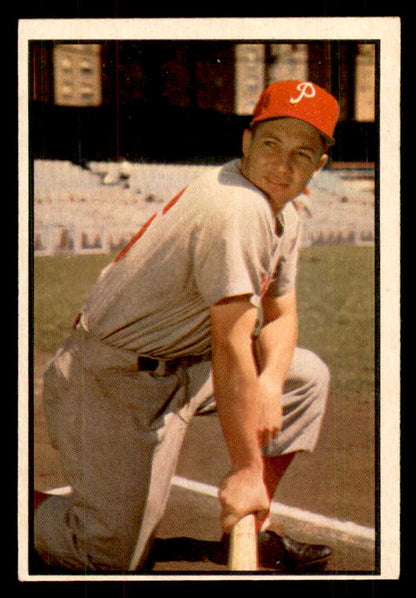 1953 Bowman Color Baseball #067 Mel Clark Phillies EX-MT 558925