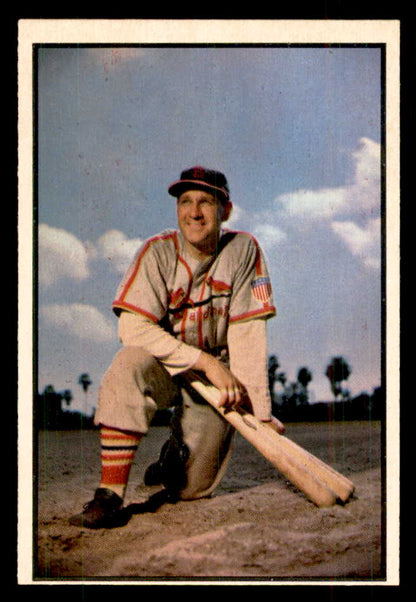 1953 Bowman Color Baseball #081 Enos Slaughter Cardinals EX-MT 558943