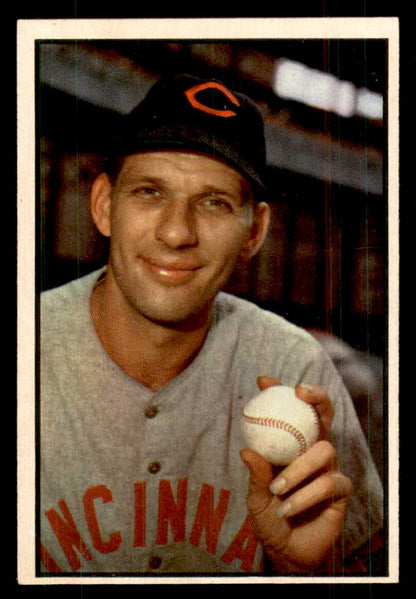1953 Bowman Color Baseball #087 Harry Perkowski Reds EX-MT 558949