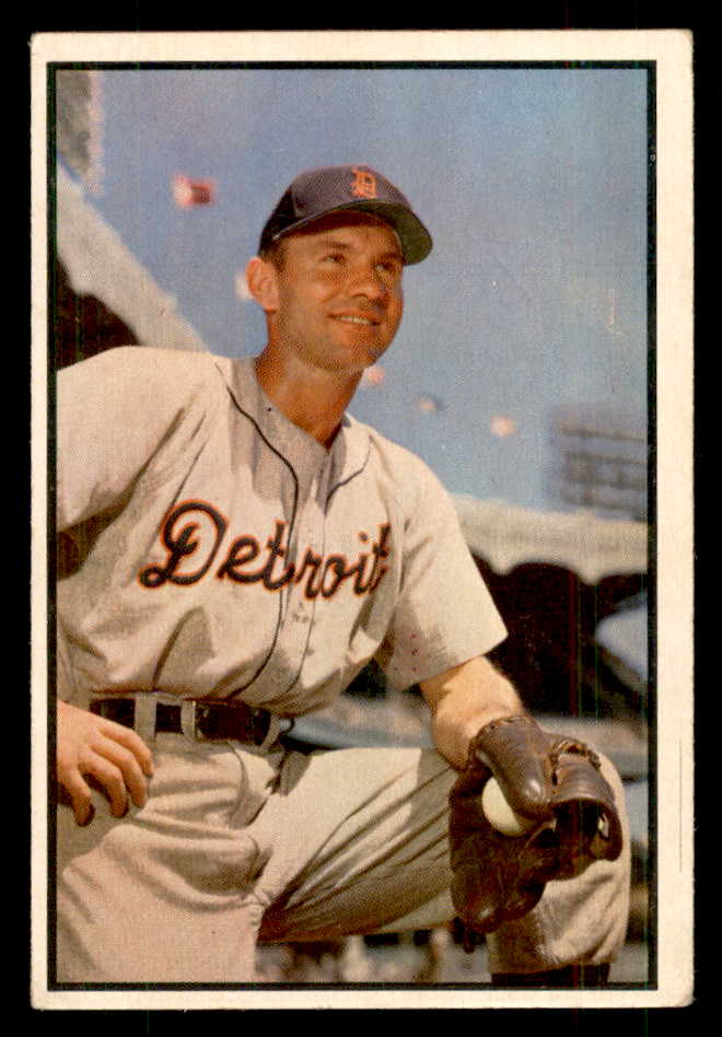 1953 Bowman Color Baseball #091 Steve Souchock Tigers VG 558954