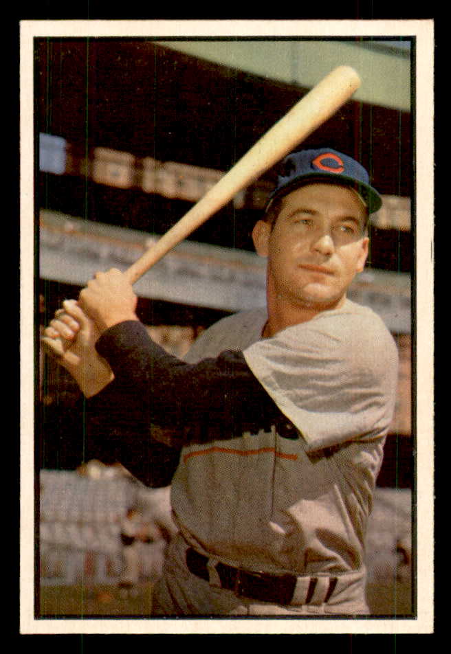 1953 Bowman Color Baseball #094 Bob Addis Cubs EX-MT 558956