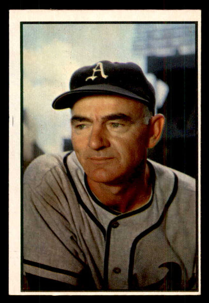 1953 Bowman Color Baseball #095 Wally Moses A's EX 558957