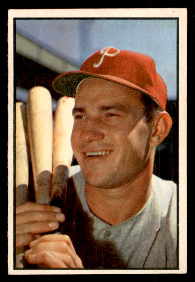 1953 Bowman Color Baseball #103 Del Ennis Phillies EX-MT 558962