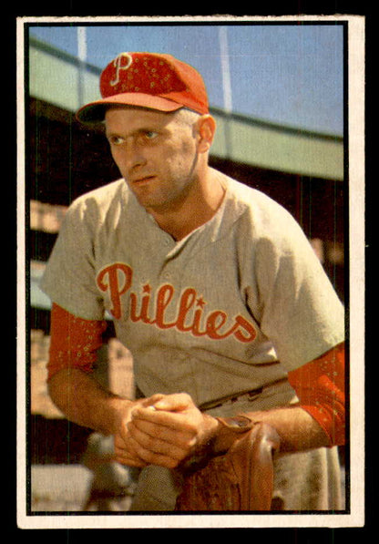 1953 Bowman Color Baseball #113 Karl Drews Phillies EX-MT 558972