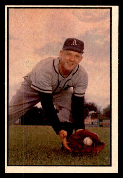 1953 Bowman Color Baseball #130 Cass Michaels A's EX-MT 558988