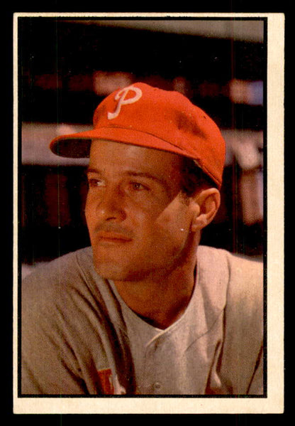 1953 Bowman Color Baseball #131 Connie Ryan Phillies EX-MT 558989