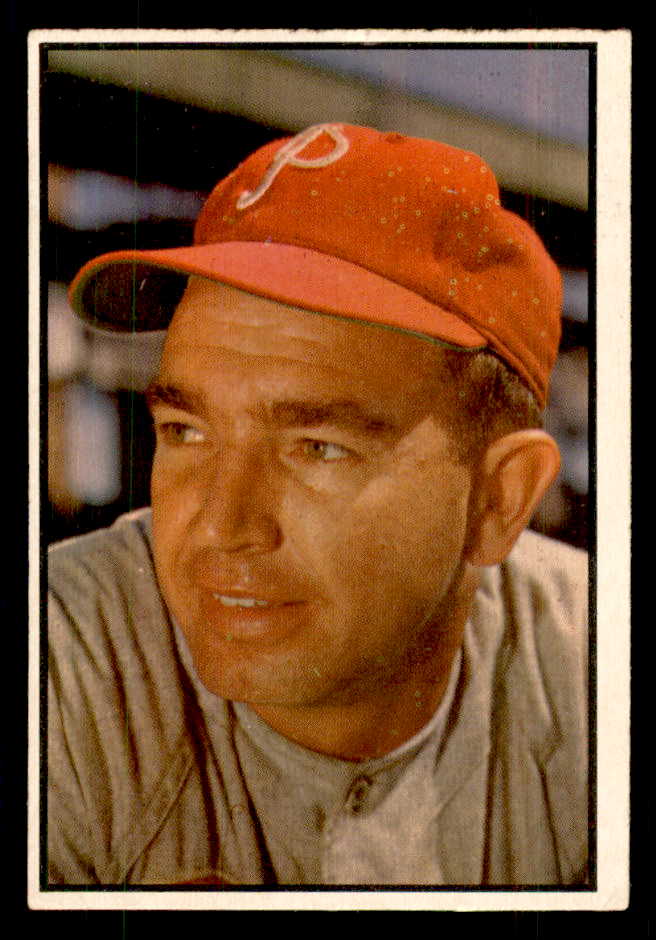 1953 Bowman Color Baseball #133 Willie Jones Phillies EX-MT 558993