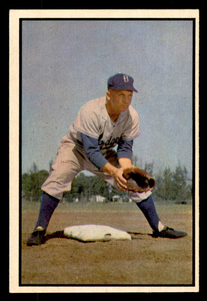 1953 Bowman Color Baseball #135 Bobby Morgan Dodgers EX 558994