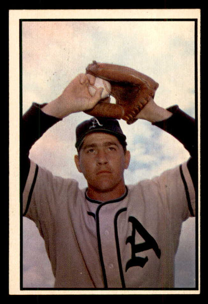 1953 Bowman Color Baseball #150 Carl Scheib A's EX 559011
