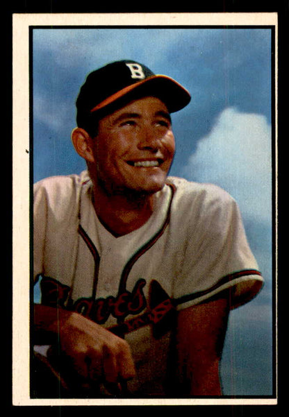 1953 Bowman Color Baseball #151 Joe Adcock Braves EX 559013
