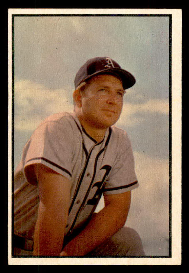 1953 Bowman Color Baseball #155 Allie Clark A's EX-MT 559017