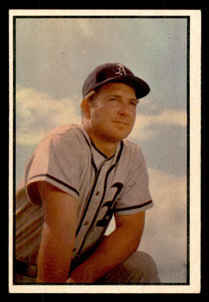1953 Bowman Color Baseball #155 Allie Clark A's EX-MT 559017