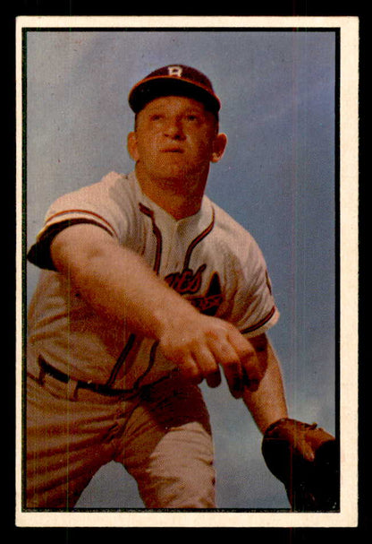 1953 Bowman Color Baseball #156 Max Surkont Braves EX-MT 559019