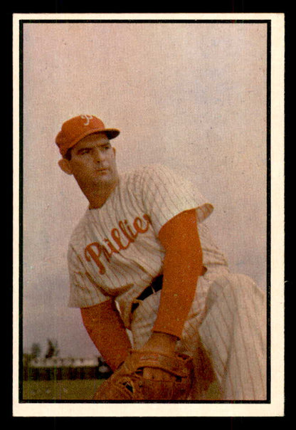 1953 Bowman Color Baseball #158 Howie Fox Phillies EX-MT 559022