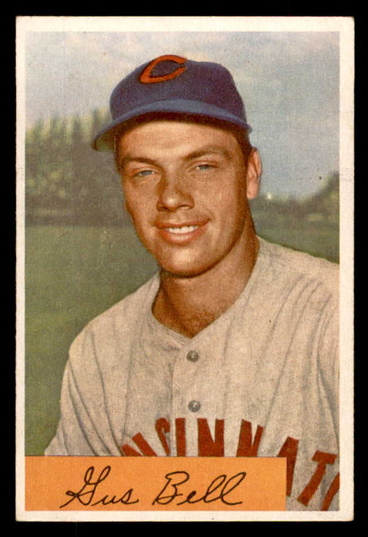1954 Bowman Baseball #124 Gus Bell Reds VG-EX 559032