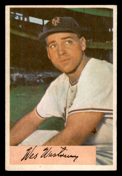 1954 Bowman Baseball #025 Wes Westrum Giants VG-EX 559037