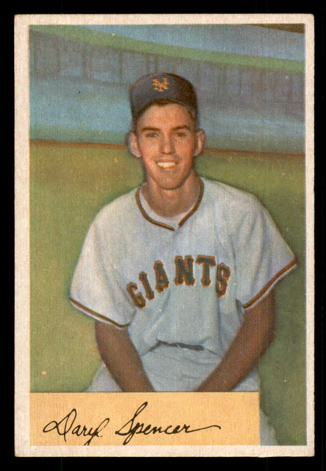 1954 Bowman Baseball #185 Daryl Spencer Giants EX-MT 559043